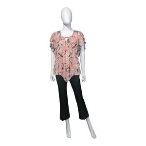 Notations Floral Top Blush Lily  L